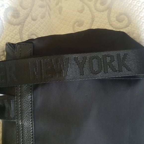 BOTKIIER SMALL NYLON AND PEBBLED LEATHER BACKPACK WITH LOGO STRAPS - Picture 6 of 8